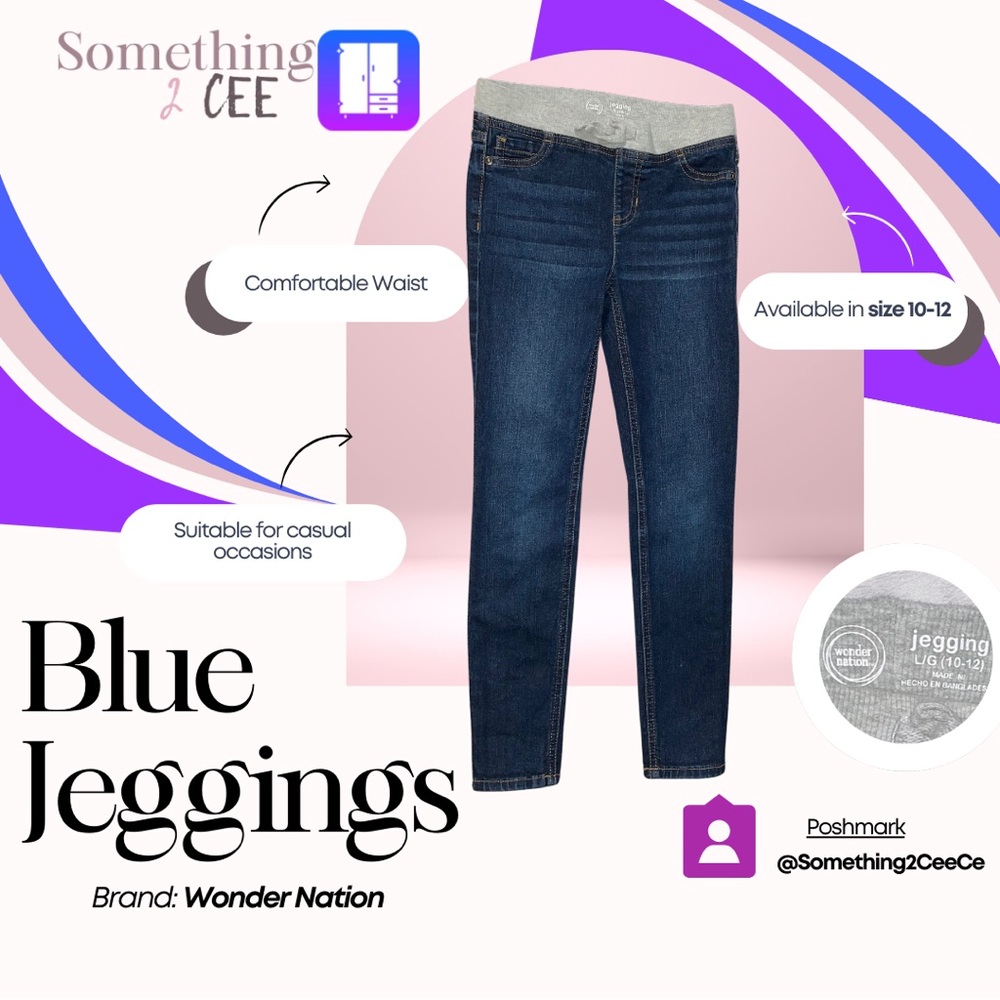 Wonder Nation Blue Jeggings
Size: 10-12